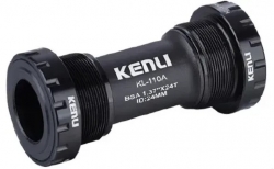 Каретка BMX Kenli KL-110A, наружные чашки, с пыльниками, вал 24 мм, 68/73 мм, черная