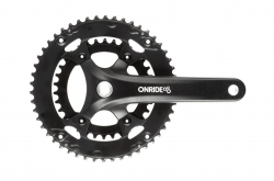 Шатуны OnRide Duet 910, под квадрат, 175мм, 34-50Т BCD: 110/80 мм, на 9/8 шв., черные