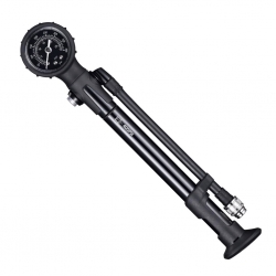 Насос Giyo GS-24X2 алюм., система турбо-подкачки, с манометром, FV/AV, 400 PSI
