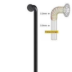 Спица Richman 14G чёрная 2/257 мм
