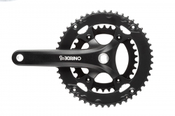 Шатуны OnRide Duet 910, под квадрат, 172.5мм, 34-50Т BCD: 110/80 мм, на 9/8 шв., черные