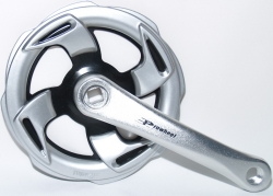 Шатуны PROWELL PRO-M36 -ЧЕРН., Детский, одна звезда 36Т, с  защитой, Алюмин. Черный шатун 152мм.