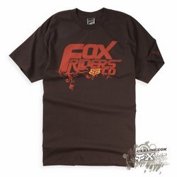 Футболка FOX Racing Hanging Garden s/s Tee Dark Brown