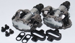 Педали Shimano PD-M520 SPD MTB серебристые