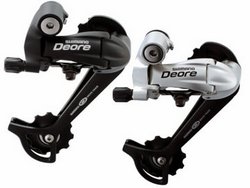 Переключатель скоростей задний Shimano RD-M530SGS, длин рыч, сер  Deore