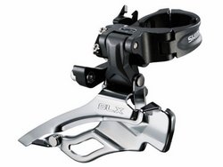 Переключатель скоростей передний Shimano FD-M661 SLX, универс.тяга Down-Swing, (34,9-31,8 адапт)