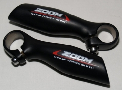 Рожки ZOOM MT-35A, АЛЮМИН., ЧЕРНЫЕ, ПРЯМЫЕ, с изгибом под ладонь