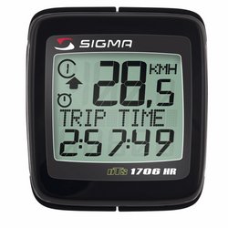 Велокомпьютер Sigma Sport BC 1706 HR, 25 функций