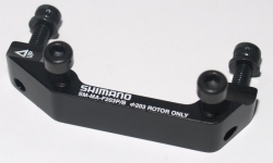 Адаптер для дисковых тормозов Shimano SM-MA-F203P/B для Disk, с болтами крепежн. (4шт), черн.