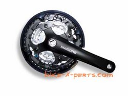Шатуны Shimano FC-M443 Deore 44/32/22T, 9ск. 175мм, под квадрат, черн.