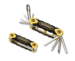 Ключ нож Exustar T06 шестигранники 10 функций,желтый