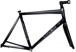 Рама TREK Шоссе 1.9 Alpha Black Aluminum черная 2008 (+ рулевая, карбон вилка, вынос, хомут)
