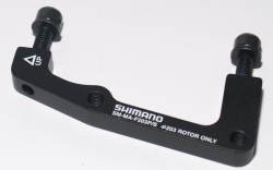 Адаптер для дисковых тормозов Shimano SM-MA-F203P/S для Disk, с болтами крепежн. (2шт), черн.