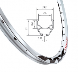 Обод Mach1 MX DISC, 26¨, 32 отв. под диск. торм, белый, AV 370572