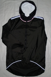 SL Дождевик черный, с капюшоном, защита от дождя и ветра.