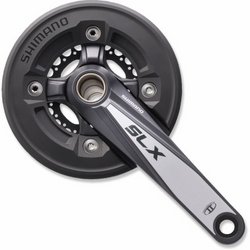 Шатуны Shimano FC-M665 SLX, Hollowtech II 175мм, 36x22 /BASH GUARD, 9-зв