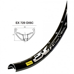 Обод Mavic EX729 Disc черный., 36отв. 99501436