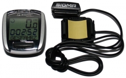 Велокомпьютер Sigma Sport BC 1200, 12 функций, серебристый