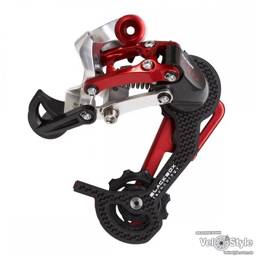 Переключатель скоростей задний SRAM X-0 9 средняя лапка красный