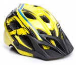 Шлем OnRide Rider глянцевый желто-голубой