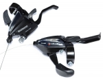 Моноблоки MTB Shimano ST-EF500, 3/7, черн, пара