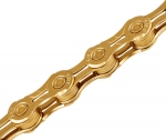 Цепь KMC X10EL GOLD 10 скоростей 114 звеньев + замок (Ti-Ni)