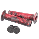 Ручки руля BMX KENCH С фланцем черно-красные KH-GP-03-MIX BLK-RED