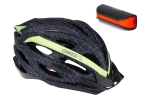 Шлем OnRide Grip чёрно-зелёный + мигалка OnRide Slit