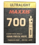 Камера MAXXIS Ultra Light 700x23/32C FV (0.6мм) L:48мм Presta