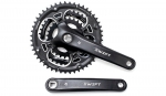 Шатуны PROWHEEL SWIFT-201P, под квадрат, 170мм, 28-38-48Т, черные