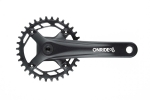 Шатуны OnRide Solo 1110 Hollowtech, 170 мм, 34T BCD: 104 мм, на 11,10,9ск., черные c кареткой